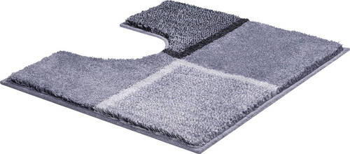 WC-VORLEGER Grau 50/60 cm - Grau, Basics, Kunststoff/Textil (50/60cm) - Grund