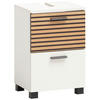 WASCHBECKENUNTERSCHRANK 40,2/60,8/35 cm  - Weiss/Eichefarben, Modern, Holzwerkstoff/Kunststoff (40,2/60,8/35cm) - Stylife