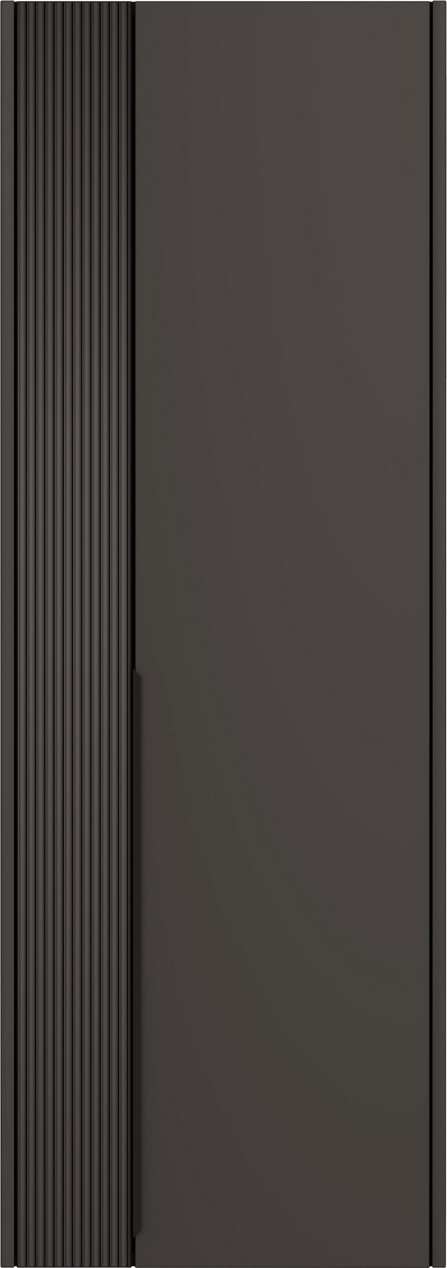 GARDEROBENSCHRANK  in 58/165/34 cm  - Anthrazit/Schwarz, Design, Glas/Holzwerkstoff (58/165/34cm) - Dieter Knoll