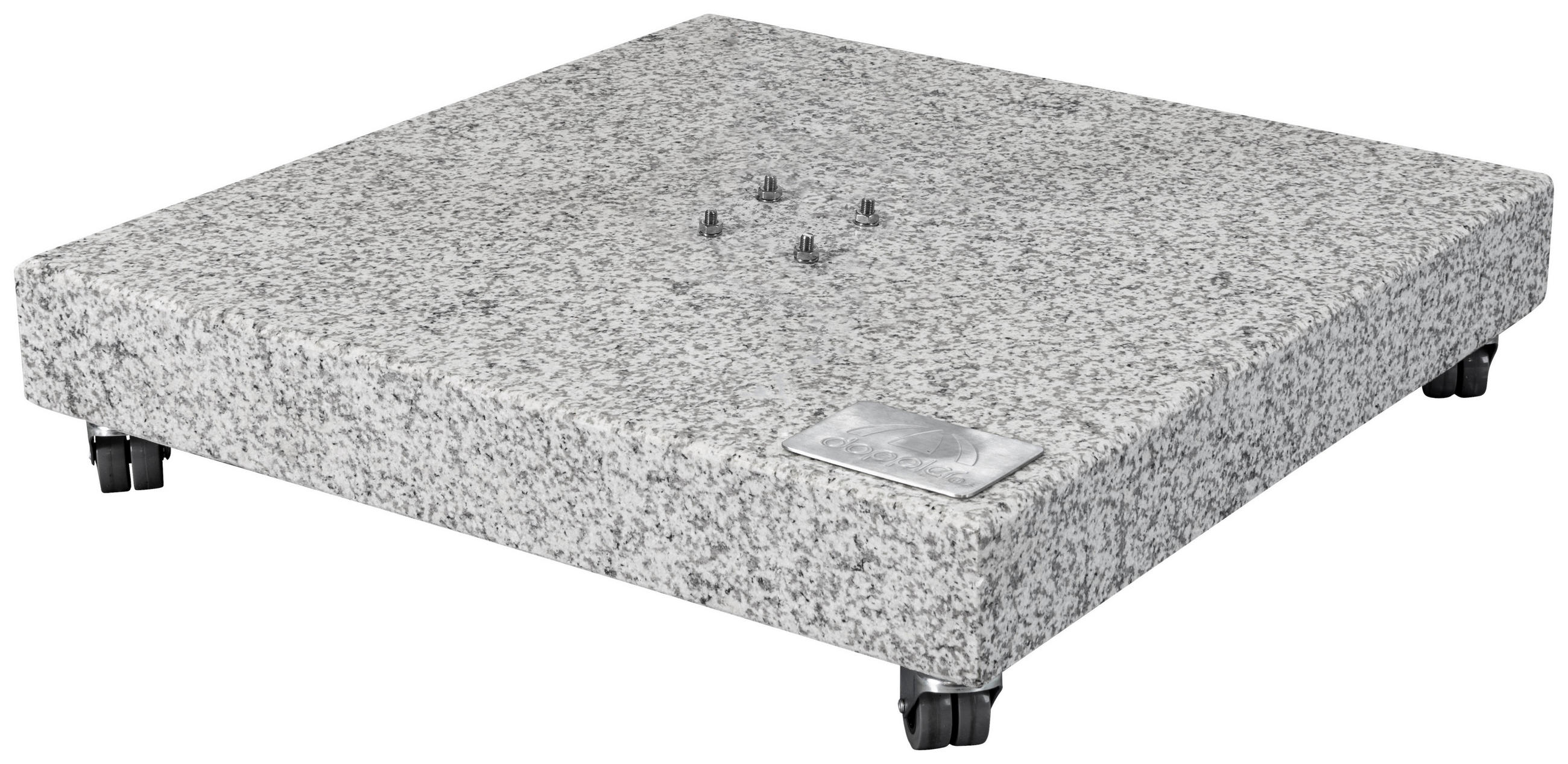 SONNENSCHIRMSTÄNDER Granit Grau  - Grau, Basics, Stein (80/80/14cm) - Doppler
