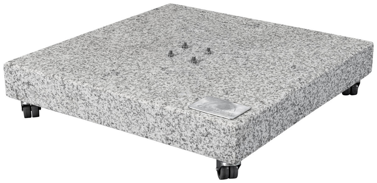 SONNENSCHIRMSTÄNDER Granit Grau  - Grau, Basics, Stein (80/80/14cm) - Doppler