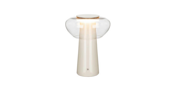 LED-TISCHLEUCHTE Daja 28/38,4 cm - Grau, Design, Glas/Keramik (28/38,4cm) - Dieter Knoll