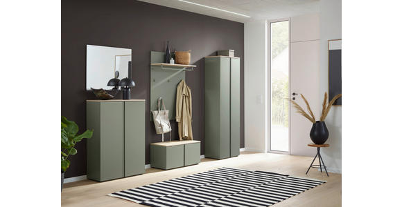 GARDEROBENPANEEL  in 80/115/28 cm  - Grün, Design, Holzwerkstoff (80/115/28cm) - Voleo