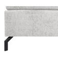 BOXSPRINGBETT 140/200 cm  in Hellgrau  - Hellgrau/Schwarz, Design, Textil/Metall (140/200cm) - Esposa