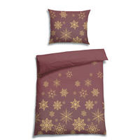 BETTWÄSCHE 2-teilig Flanell 140/200 cm  - Rot, Basics, Textil (140/200cm) - Florella