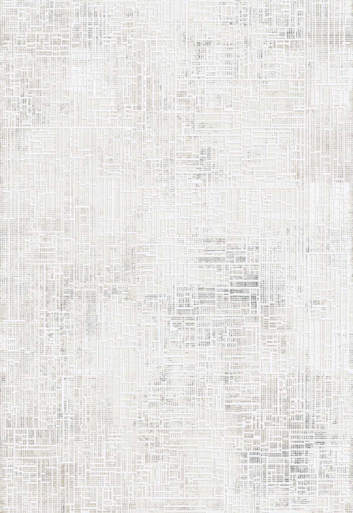 TKANÝ KOBEREC, 200/290 cm, bílá - bílá, Design, textil (200/290cm) - Dieter Knoll