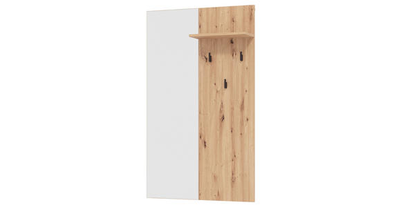 GARDEROBE 4-teilig  in 180/194,5/35 cm  - Schwarz/Eiche Artisan, Basics, Holzwerkstoff (180/194,5/35cm) - Carryhome