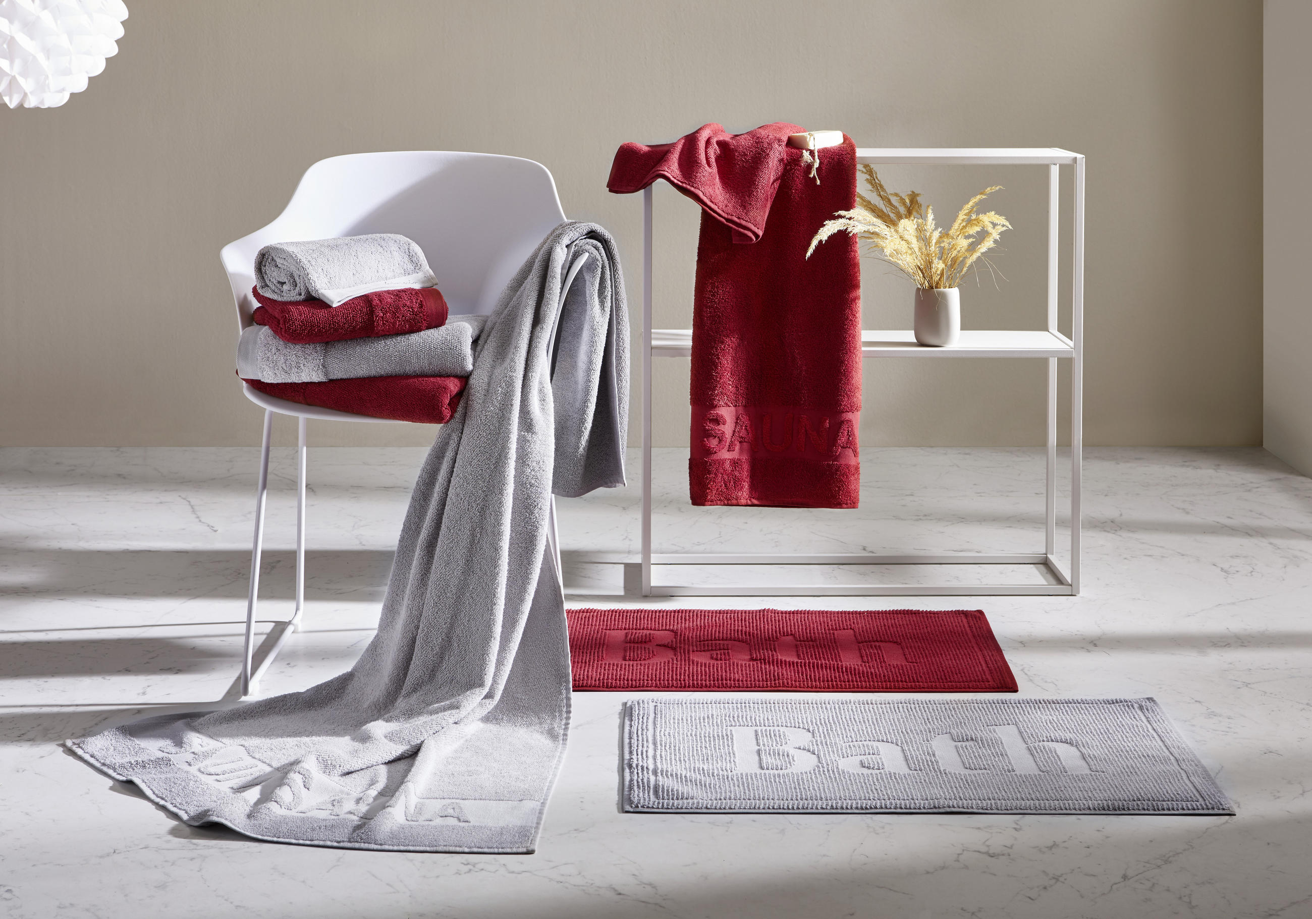 Thumbnail - Bio:Vio Saunatuch Bonita, Silber, Textil, Uni, 90x180 cm, ISO 9001, Textiles Vertrauen - Oeko-Tex®, Gots, Bsci, saugfähi...