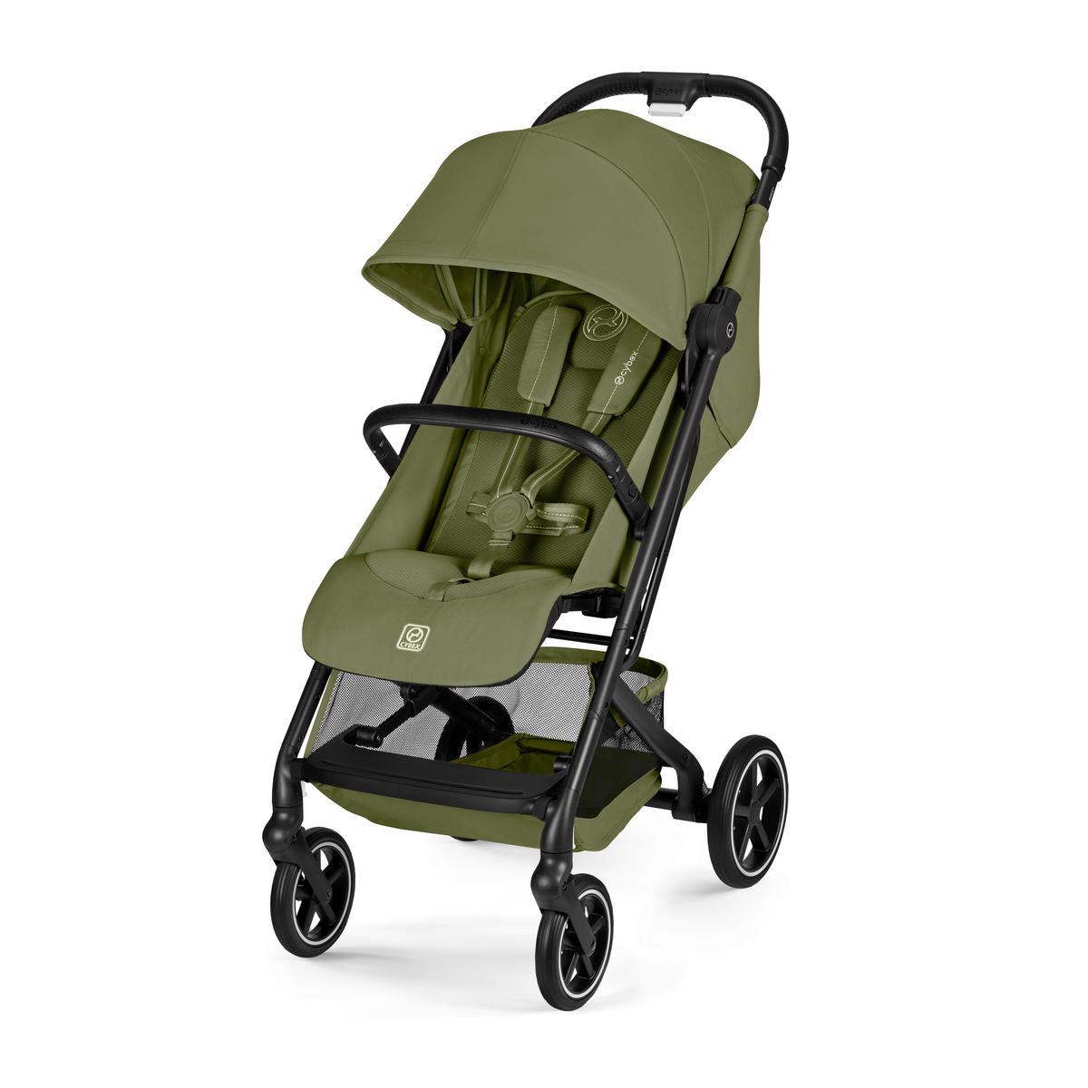 BUGGY BEEZY BLK  - Dunkelgrün/Schwarz, Basics, Kunststoff/Textil (82/45,5/107cm) - cybex GOLD