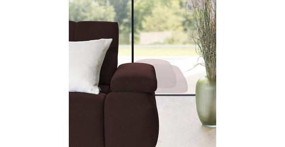 ECKSOFA in Struktur Terracotta 233/313 cm - Terracotta/Schwarz, Design, Kunststoff/Textil (233/313cm) - Emilio Belluti
