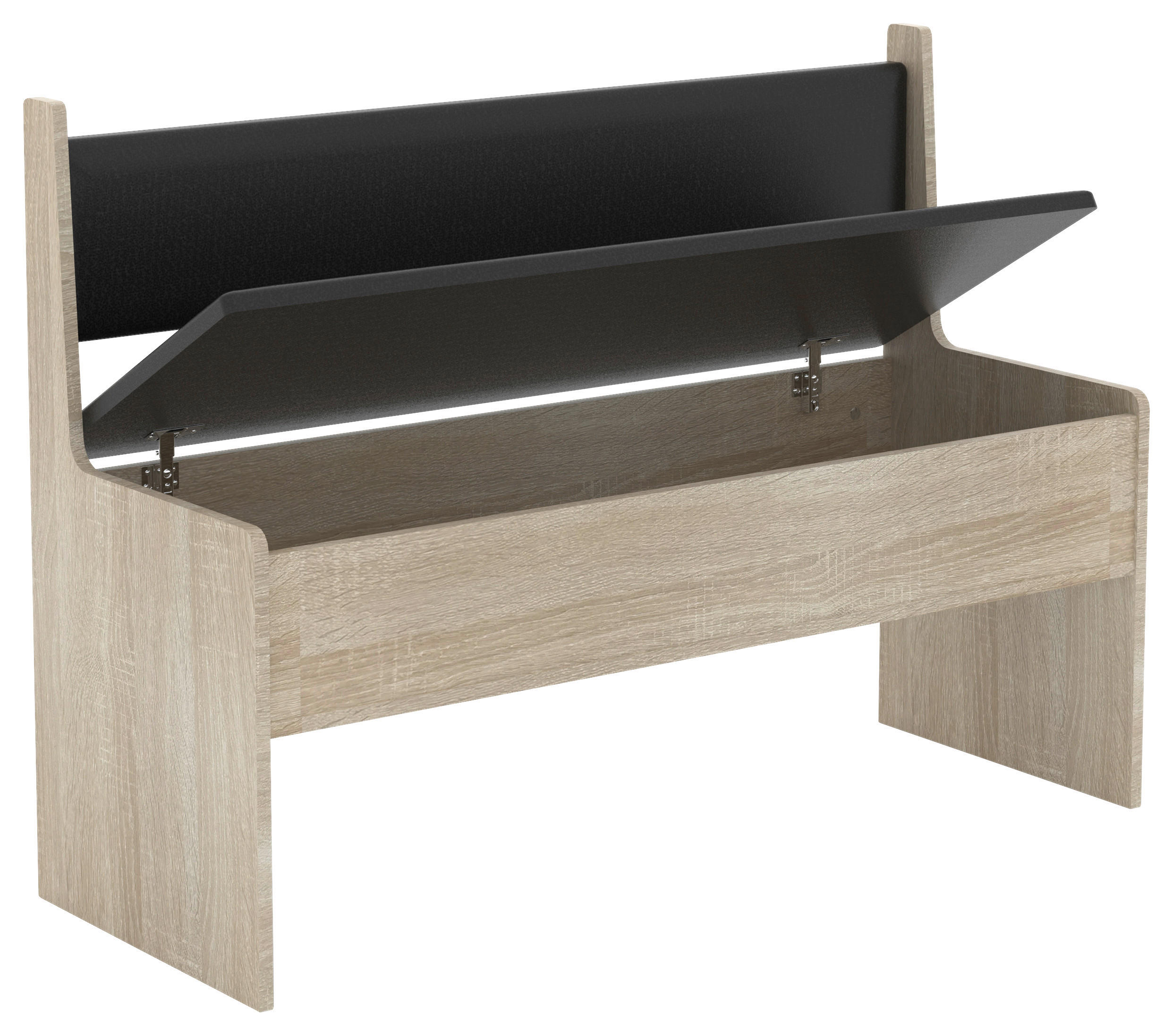 SITZBANK 110/80/42 cm Sonoma Eiche  - Weiß/Sonoma Eiche, MODERN (110/80/42cm) - MID.YOU
