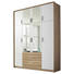 DREHTÜRENSCHRANK in Weiß, Eichefarben - Eichefarben/Weiß, Design, Holzwerkstoff/Kunststoff (185/231/56cm) - Carryhome DREHTÜRENSCHRANK in Weiß, Eichefarben - Eichefarben/Weiß, Design, Holzwerkstoff/Kunststoff (185/231/56cm) - Carryhome