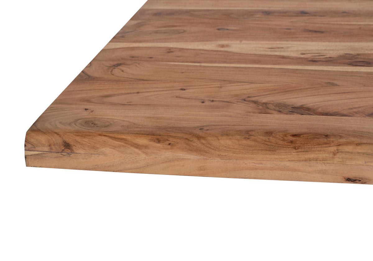 JEDÁLENSKÝ STÔL, 220/76/100 cm - prírodná farba, Modern, kov/drevo (220/76/100cm) - MID.YOU