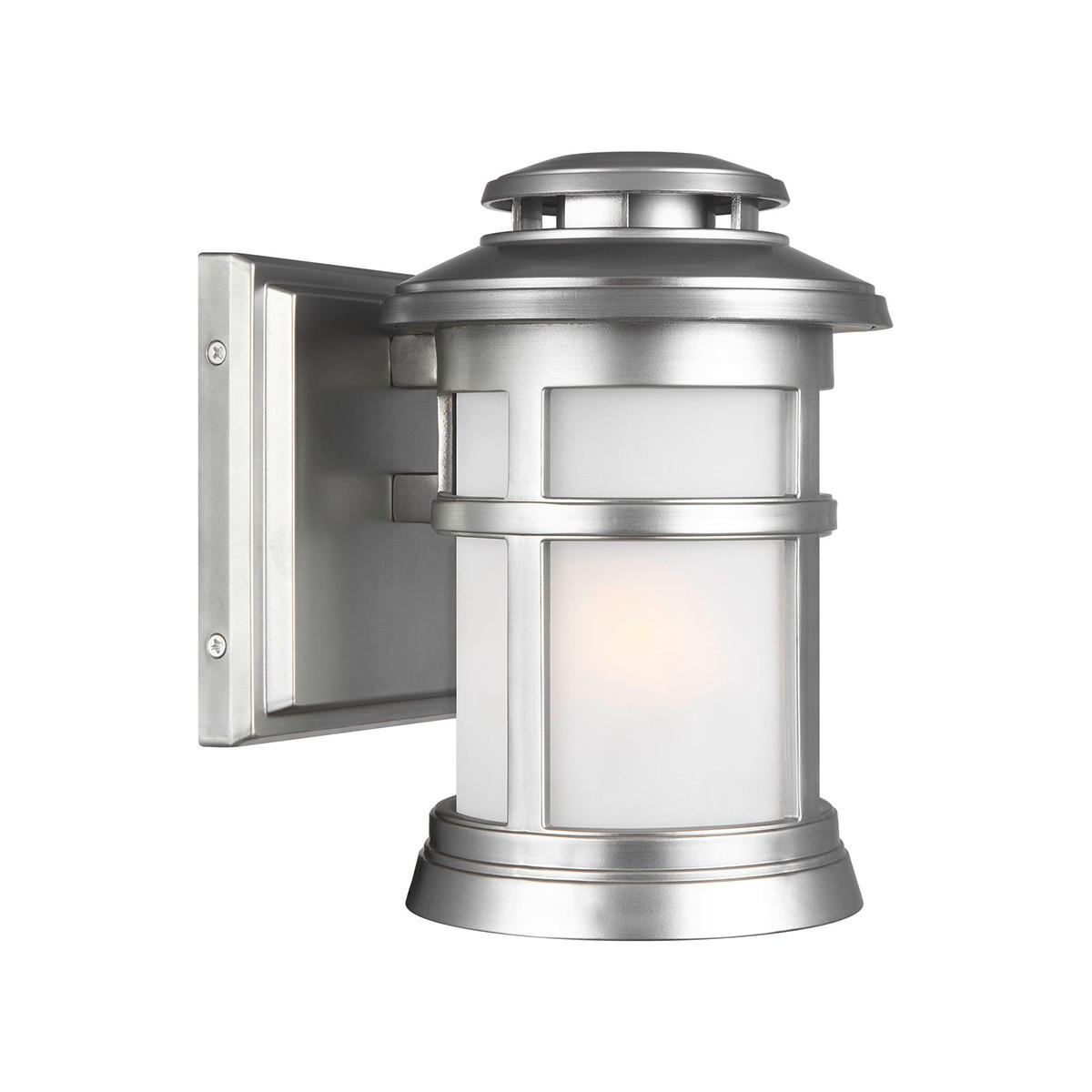 VÄGGLAMPA FÖR UTOMHUS - stålfärgad, Klassisk, glas (15,9/19,3/22,9cm) - Elstead Lighting