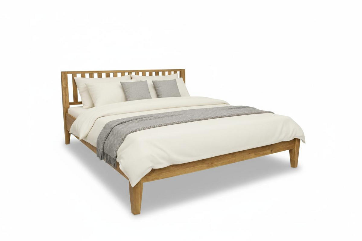 BETT 180/200 cm,  in Eichefarben,  - Eichefarben, Basics, Holz (180/200cm) - Chameo