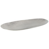 DEKOTELLER - Silberfarben, Design, Metall (51/26/4cm) - Ambia Home