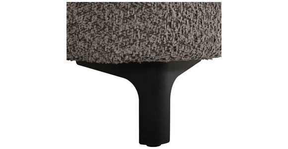 HOCKER in Textil Anthrazit  - Anthrazit/Schwarz, KONVENTIONELL, Textil/Metall (99/46/77cm) - Carryhome