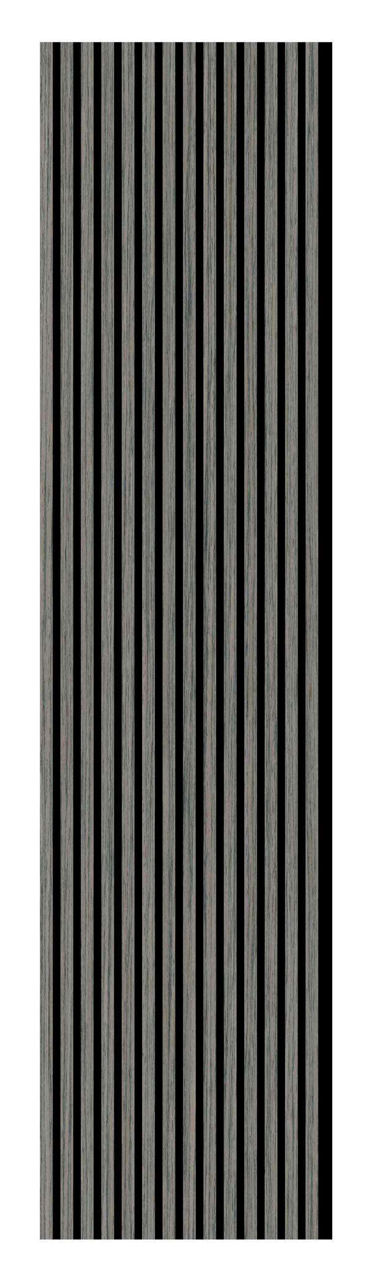 AKUSTIKPANEEL Silbergrau furniert 57.25/1.9/240 cm  - Grau, KONVENTIONELL, Holzwerkstoff/Textil (57.25/1.9/240cm)