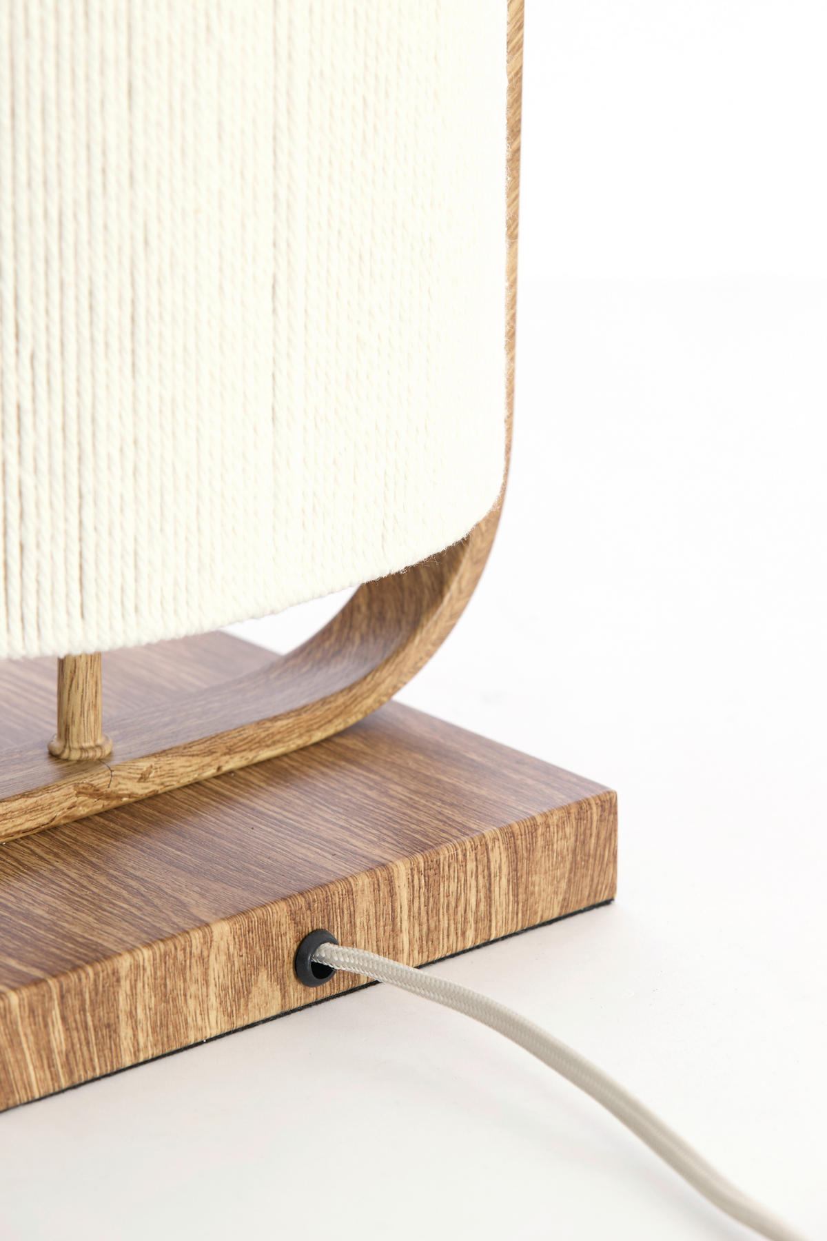 TISCHLEUCHTE Lecce 15/37,5/22,5 cm  - Braun, Design, Kunststoff/Textil (15/37,5/22,5cm) - Light & Living
