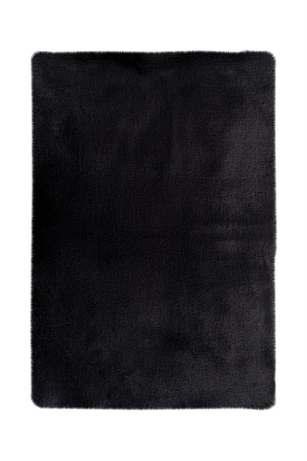 HOCHFLORTEPPICH 65/100 cm Schwarz  - Schwarz, KONVENTIONELL, Kunststoff (65/100cm)