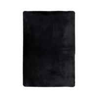 HOCHFLORTEPPICH 50/90 cm Rabbit 125 Dunkelgrau Schwarz  - Schwarz, KONVENTIONELL, Kunststoff (50/90cm)