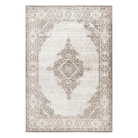 FLACHWEBETEPPICH 120/170 cm Silberfarben, Beige rechteckig  - Beige/Silberfarben, Basics, Textil (120/170cm) - Kayoom