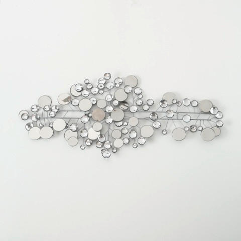 ZIDNA DEKORACIJA 43/95/3 cm - srebrna, Osnovno, metal (43/95/3cm)