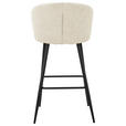 BARHOCKER in Schwarz, Beige  - Beige/Schwarz, MODERN, Textil/Metall (55/103/55cm) - Carryhome