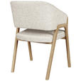 ARMLEHNSTUHL  Typenauswahl Jacquard  - Eichefarben/Beige, KONVENTIONELL, Holz/Textil (57/84/61cm) - Linea Natura