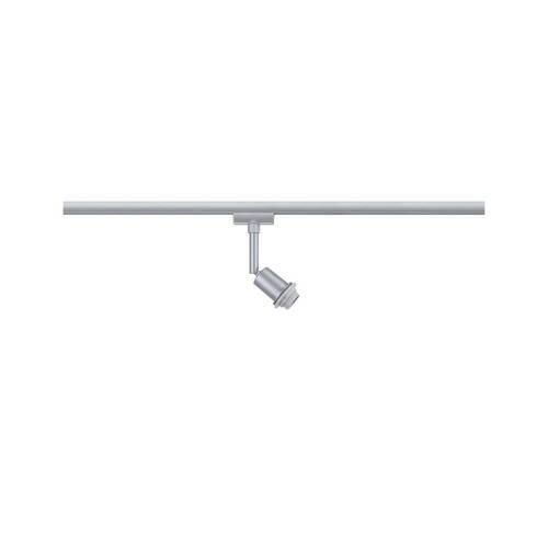 SCHIENENSYSTEM-STRAHLER URail 4,4/16,3 cm   - Chromfarben, Basics, Kunststoff/Metall (4,4/16,3cm) - Paulmann