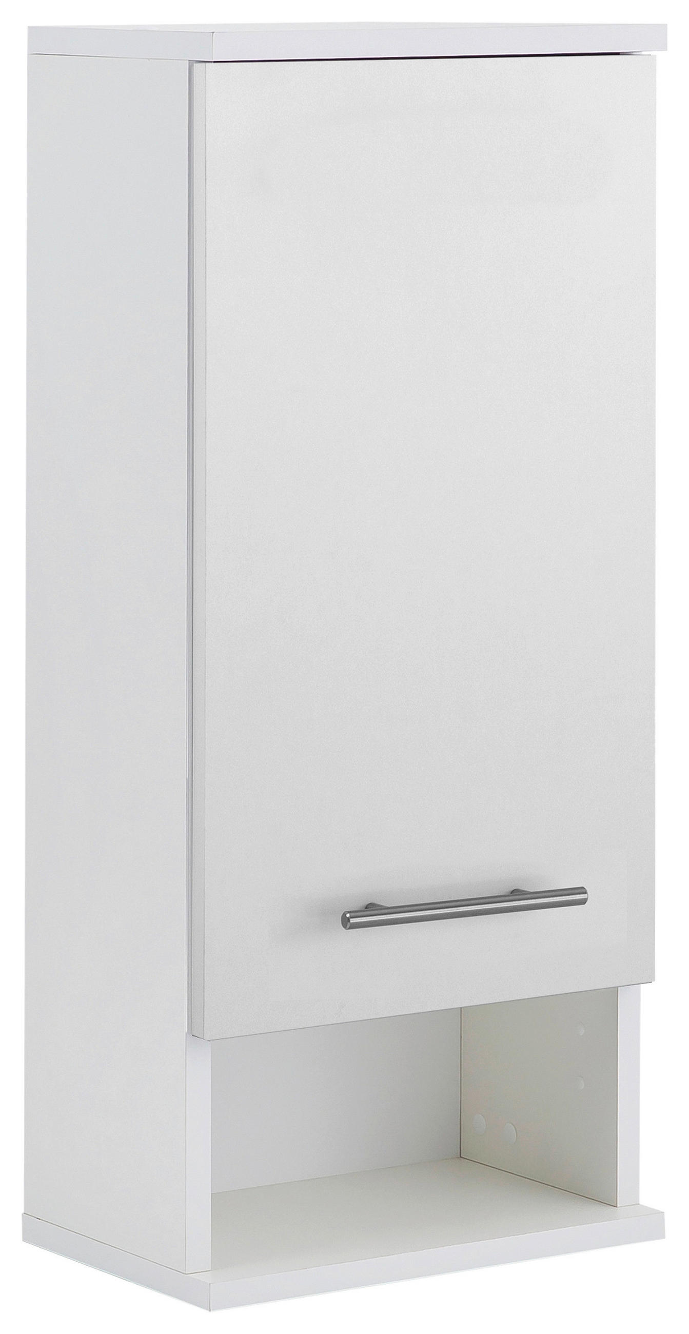 HÄNGESCHRANK 30,3/70,8/20,5 cm  - Edelstahlfarben/Weiß, KONVENTIONELL, Holzwerkstoff/Metall (30,3/70,8/20,5cm) - Stylife