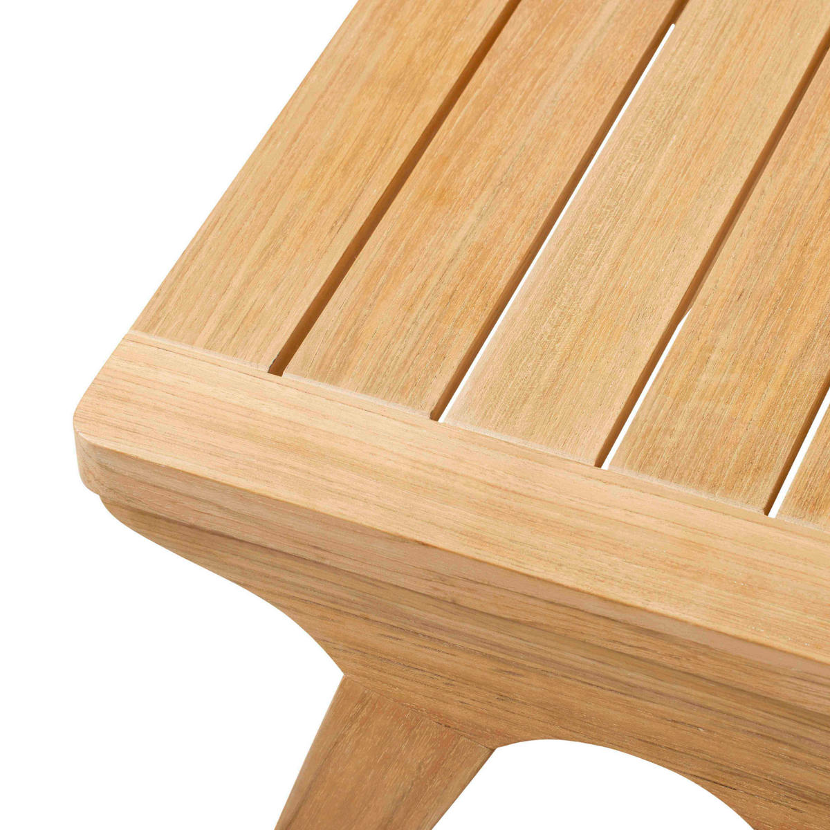 LOUNGETISCH 45/45/42 cm Holz Naturfarben, Teakfarben quadratisch  - Naturfarben/Teakfarben, Natur, Holz (45/45/42cm) - Gardenson