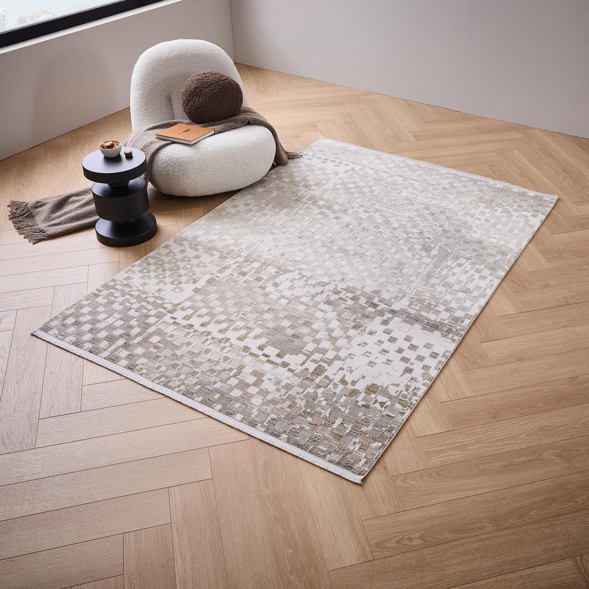 WEBTEPPICH 120/170 cm Esprit Sandfarben, Beige  - Sandfarben/Beige, Design, Textil (120/170cm) - Esprit