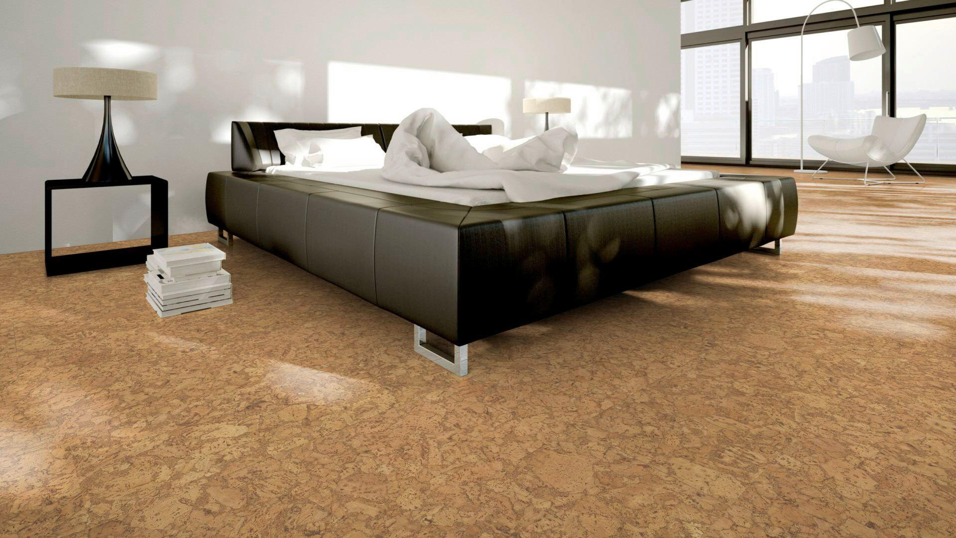 KORKBODEN KORK NATURTREND CASTELLO 910X300X9,5mm  per  m² - Cappuccino, Basics, Naturmaterialien/Holz (91,0/30,0/0,95cm)