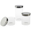 VORRATSDOSENSET 3-teilig  - Klar, Design, Glas/Metall - Homeware Profession.