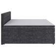 BOXSPRINGBETT 160/200 cm  in Grau  - Schwarz/Grau, KONVENTIONELL, Kunststoff/Textil (160/200cm) - Carryhome