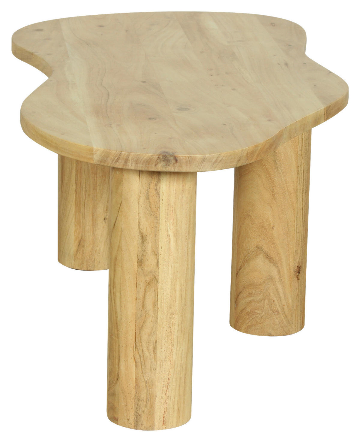 COUCHTISCH Akazie massiv Freiform Naturfarben  - Schwarz/Naturfarben, Design, Holz (110/45/55cm) - MID.YOU
