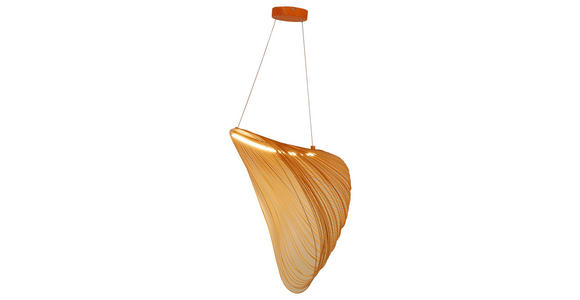 LED-HÄNGELEUCHTE 60/38/163,5 cm - Eichefarben/Naturfarben, Trend, Holzwerkstoff/Metall (60/38/163,5cm) - Novel