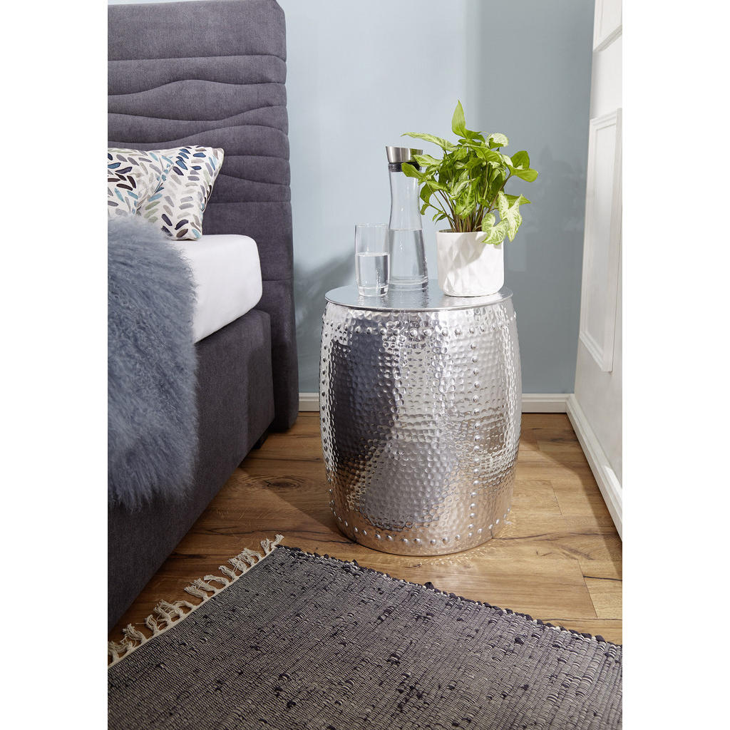 Thumbnail - Mid.you Beistelltisch, Silber, Metall, rund, 49 cm, Wohnzimmer, Wohnzimmertische, Beistelltische, Beistelltische Metall
