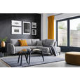 ECKSOFA  in Webstoff Grau  250/191 cm  - Schwarz/Grau, Design, Textil/Metall (250/191cm) - Carryhome