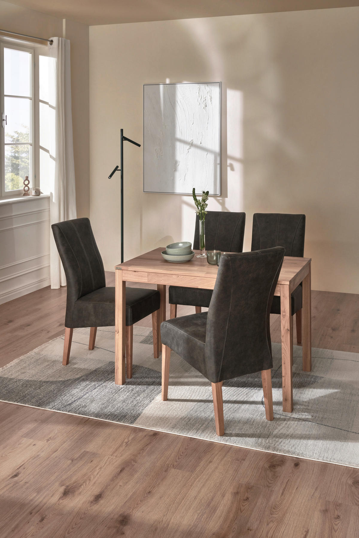 ESSTISCH Wildeiche rechteckig  ausziehbar, in verschiedenen Größen erhältlich  - Wildeiche, Natur, Holz (110-160/70/75cm) - Linea Natura