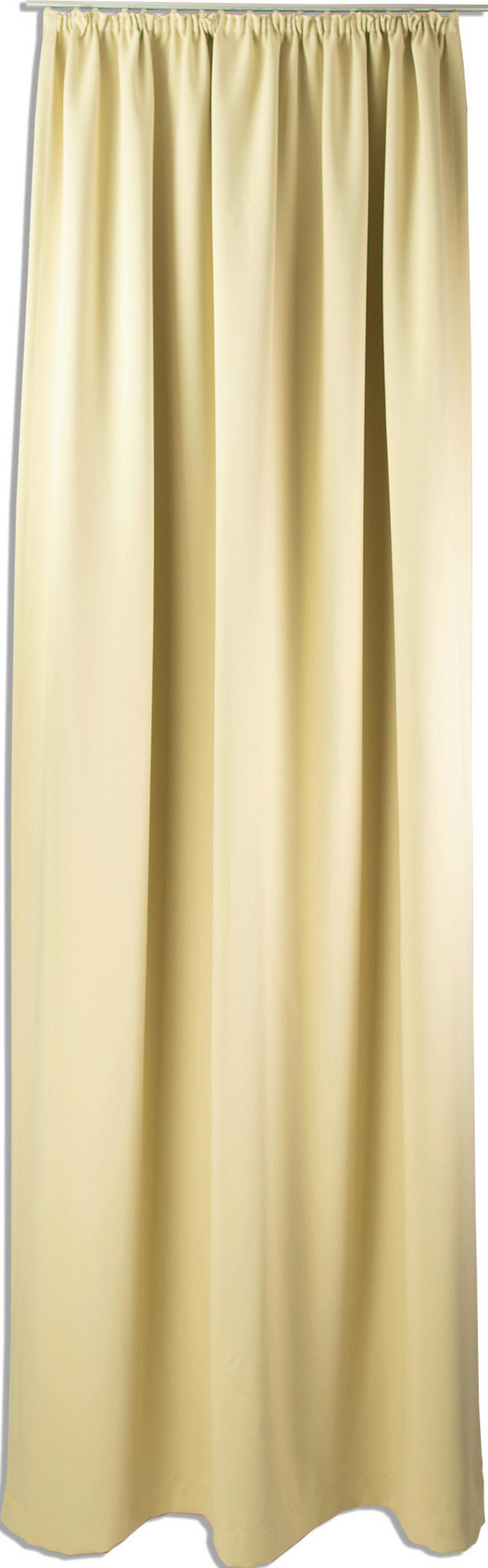 WÄRMESCHUTZVORHANG THERMOVORHANG Verdunkelung 140/245 cm   - Beige, Basics, Textil (140/245cm)