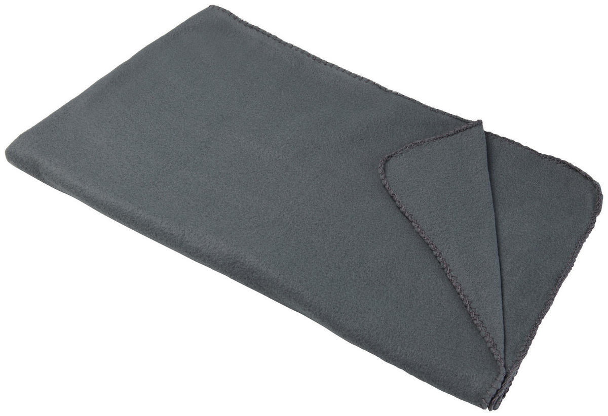 FLEECEFILT BAKU 130/160 cm  - antracit, Basics, textil (130/160cm) - Best Price