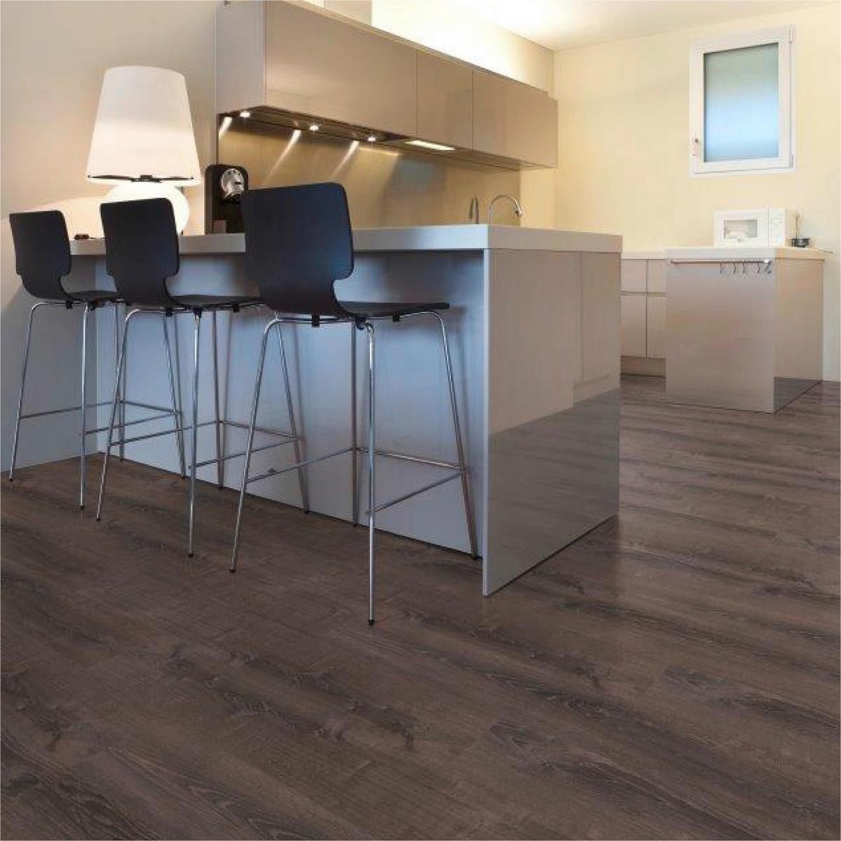 DESIGNBODEN More+  per  m² - Eichefarben/Dunkelbraun, Basics, Kunststoff (121/22/0.5cm)