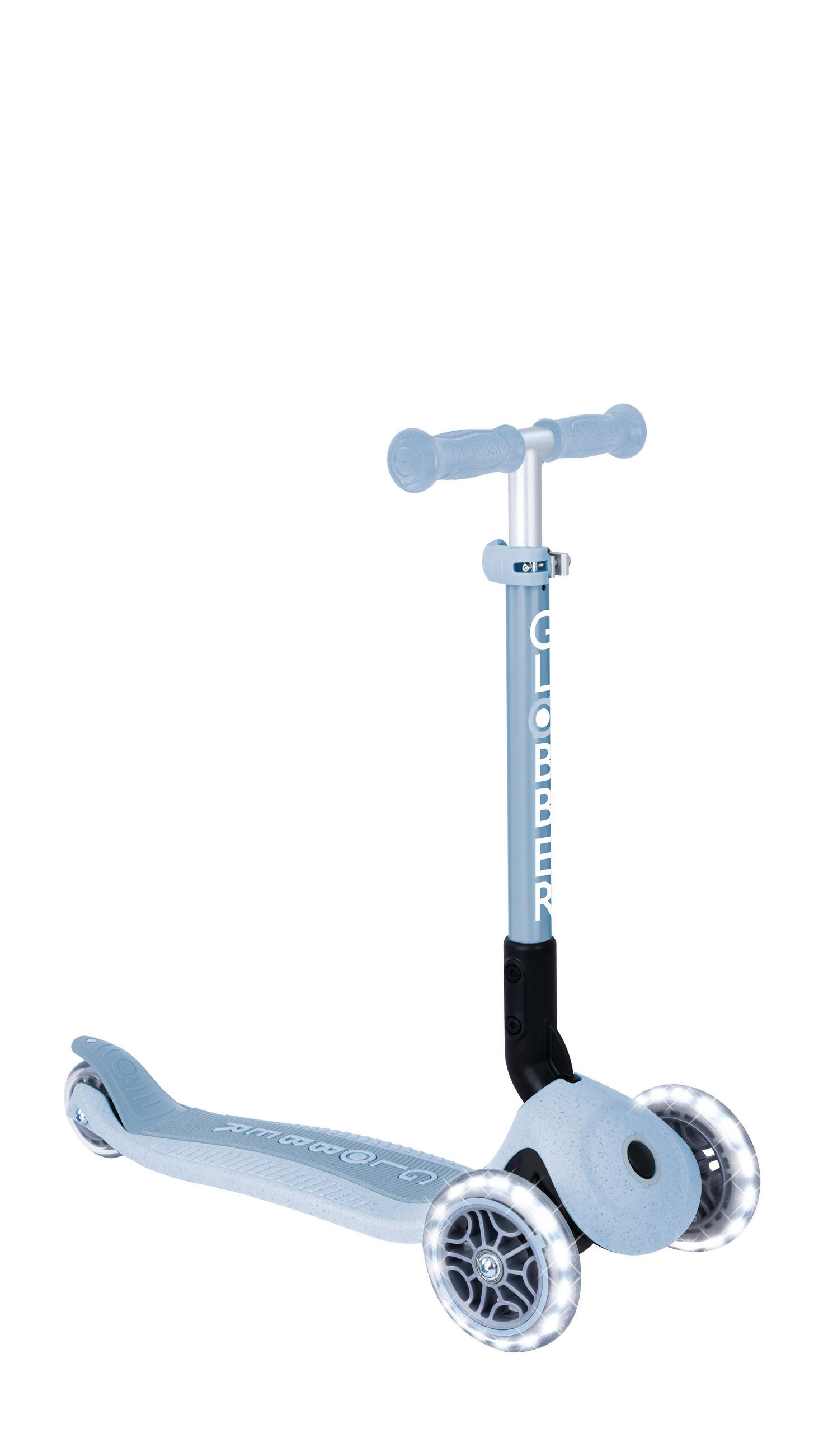 Globber Kinderscooter Junior Foldable Lights Eco Pastellblau 28x68x57.5 cm