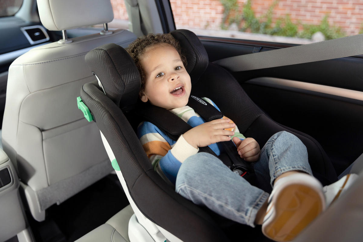 REBOARDER-KINDERSITZ Extend LX R129  - Schwarz, Basics, Kunststoff/Textil (50/43/63cm) - Graco