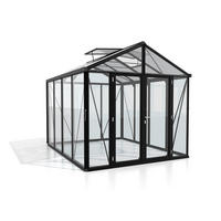 GEWÄCHSHAUSBAUSATZ - Schwarz, Basics, Glas/Kunststoff (258/250/316cm)