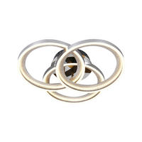 STROPNA LED-SVETILKA  AXIS  1438 lm 3000/4000/6000 K   - barve kroma, Design, kovina (53/50/10,5cm)