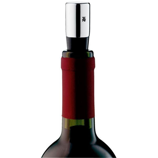 WEINVERSCHLUSS - Edelstahlfarben/Schwarz, Basics, Metall (8/8/4,3cm) - WMF