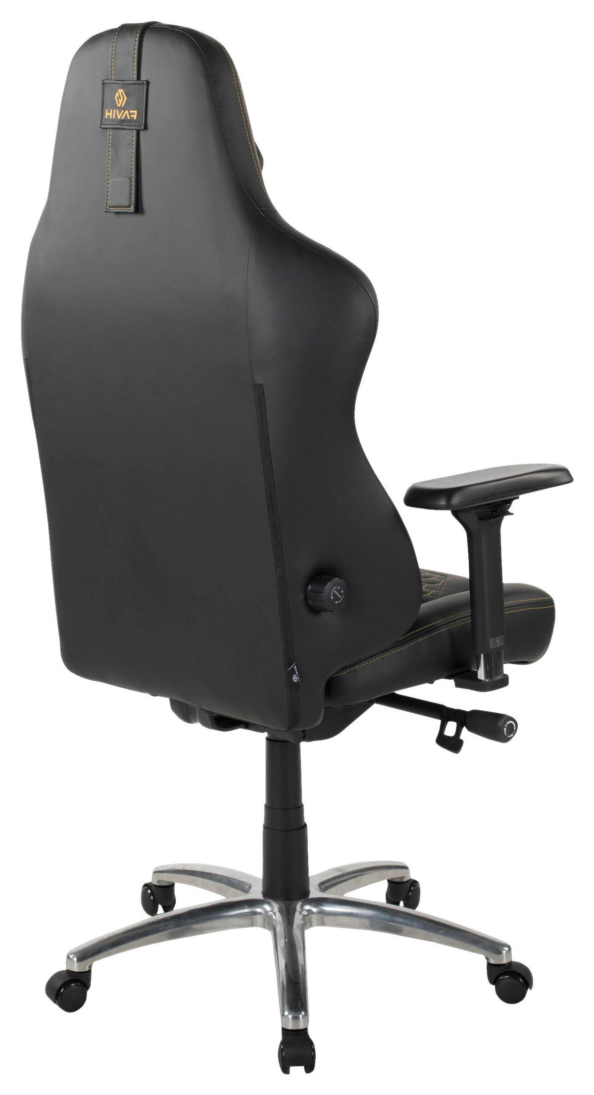 ORBICAL XL Solaris Silver Schwarz, Gelb, Silberfarben Metall, Leder   - Gelb/Silberfarben, LIFESTYLE, Leder/Metall (81/147/72cm) - HIVAR
